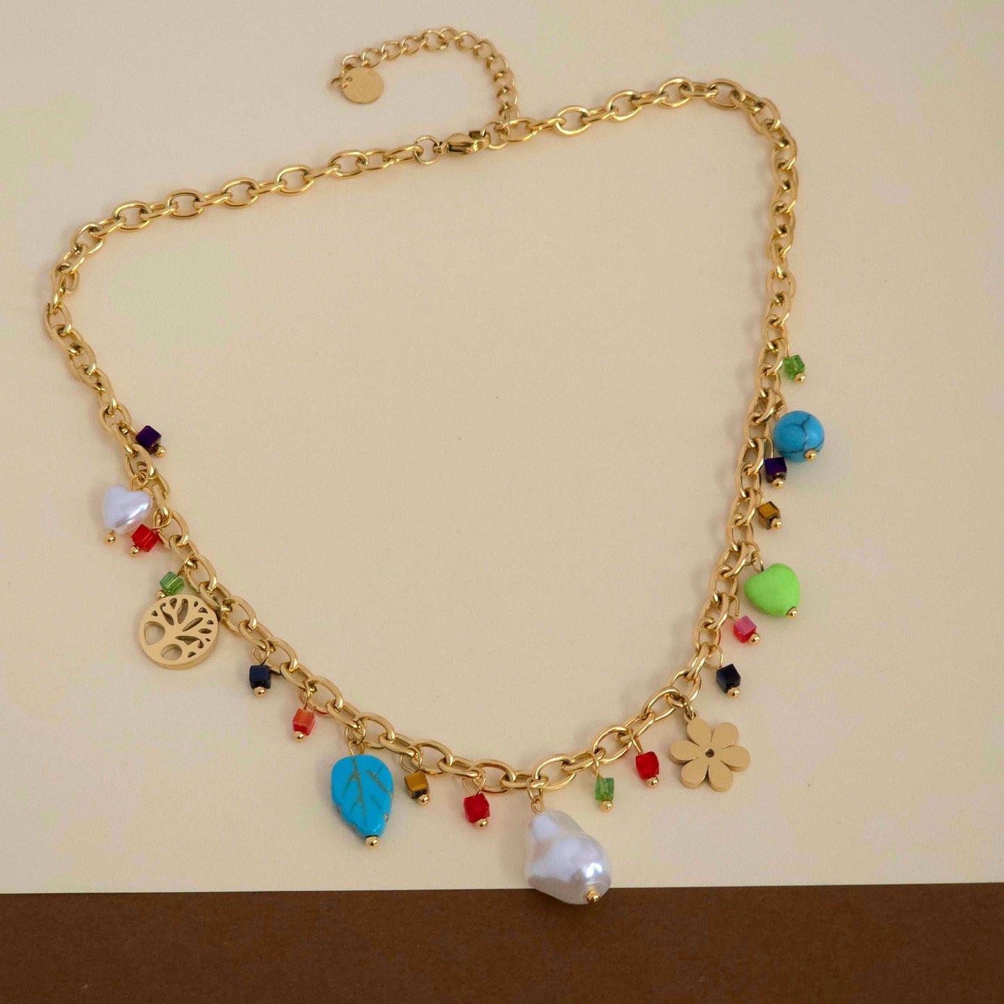 MultiCharm Pearl Necklace