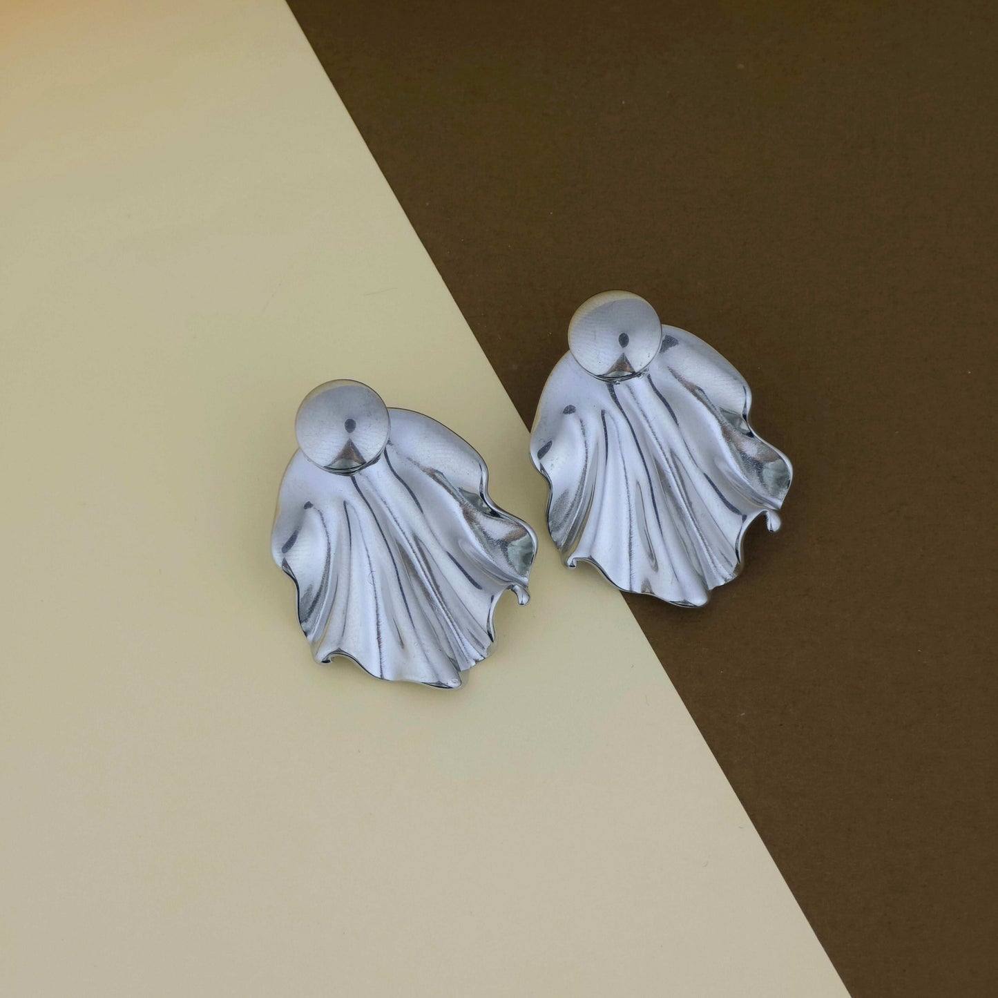 Silver Leaf Earrings