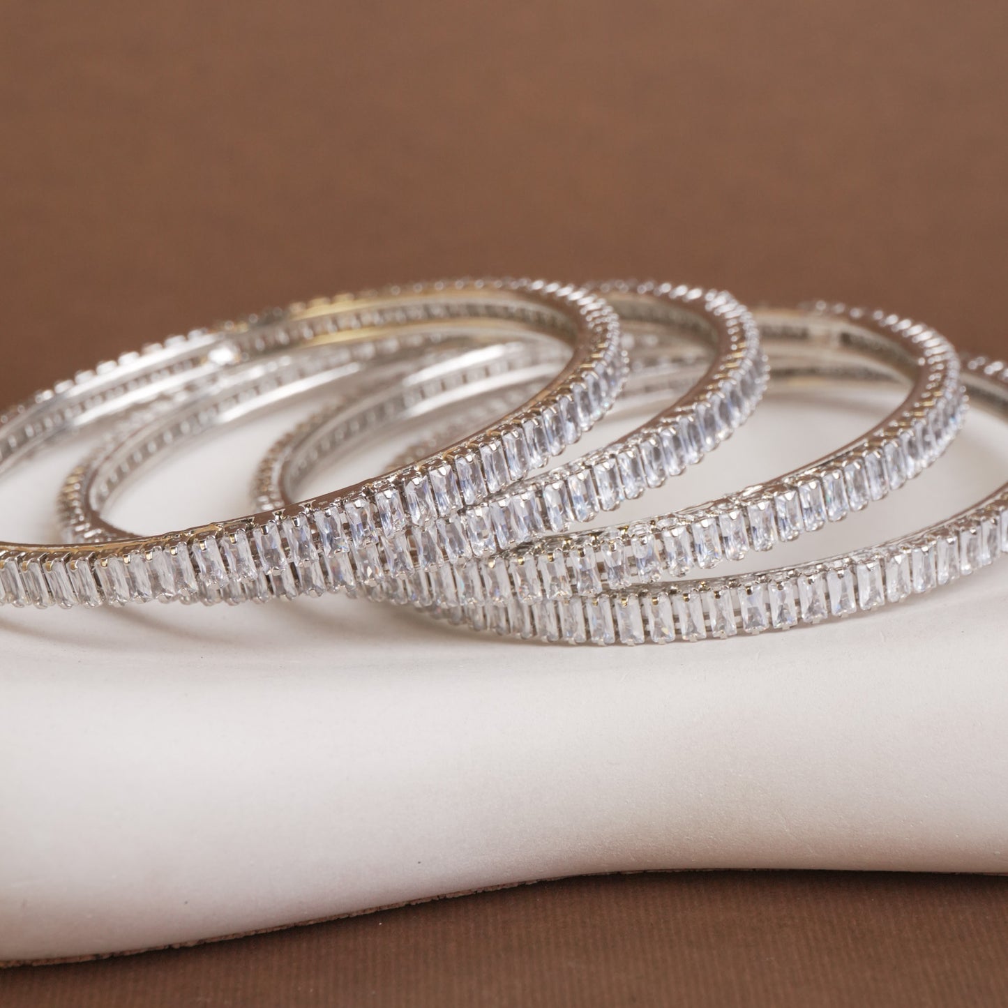 Keya Amercian Diamond Bangles Set of 4