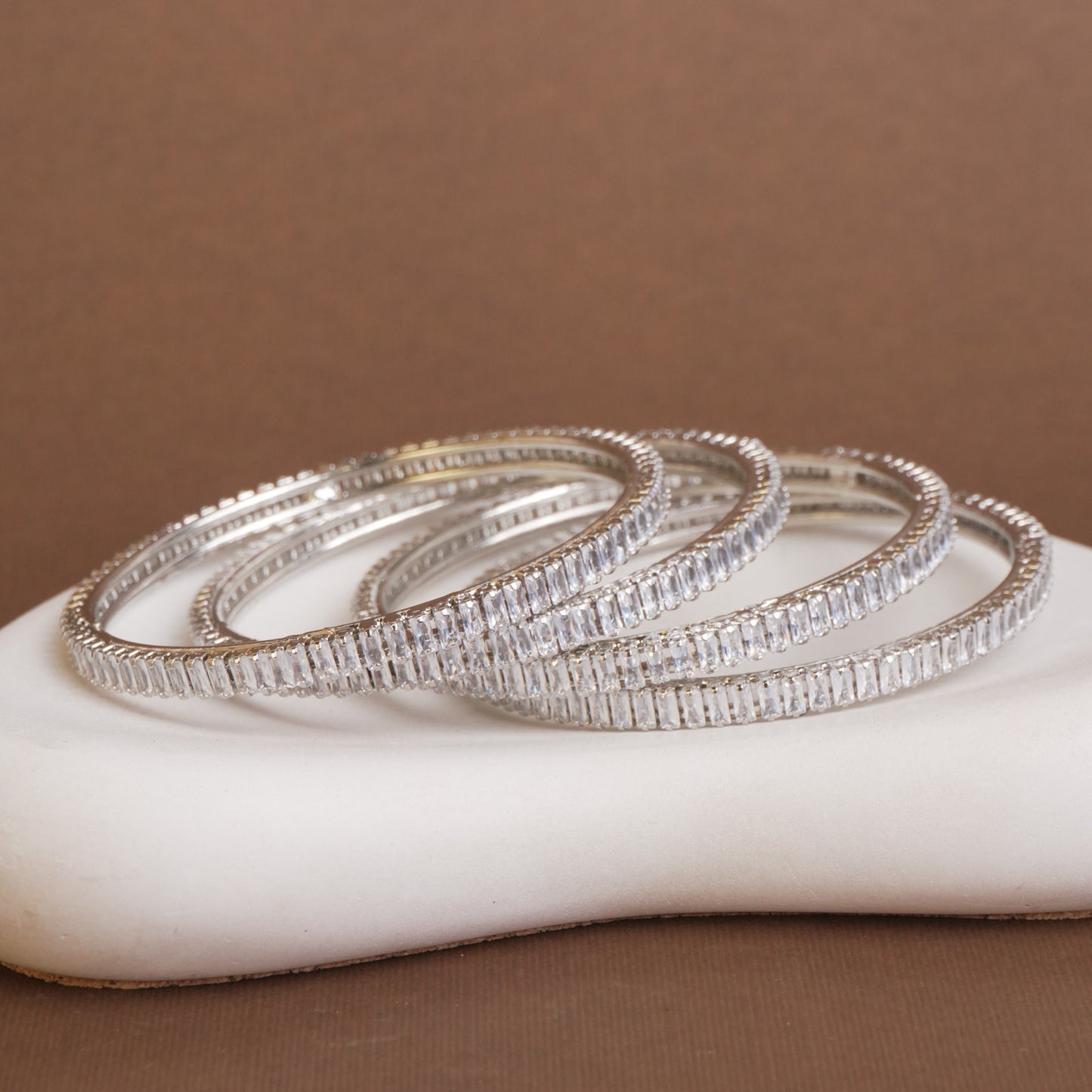 Keya Amercian Diamond Bangles Set of 4