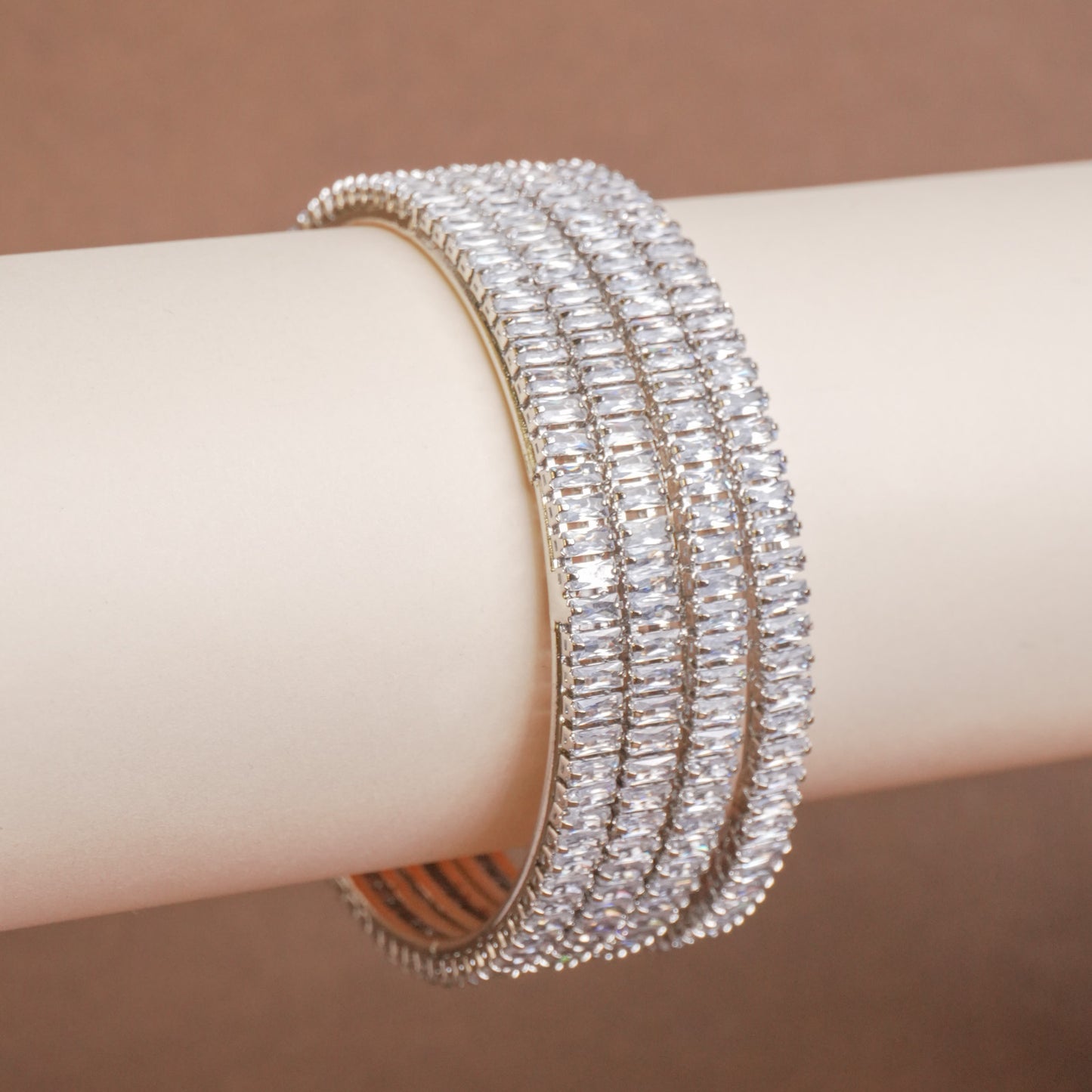 Keya Amercian Diamond Bangles Set of 4