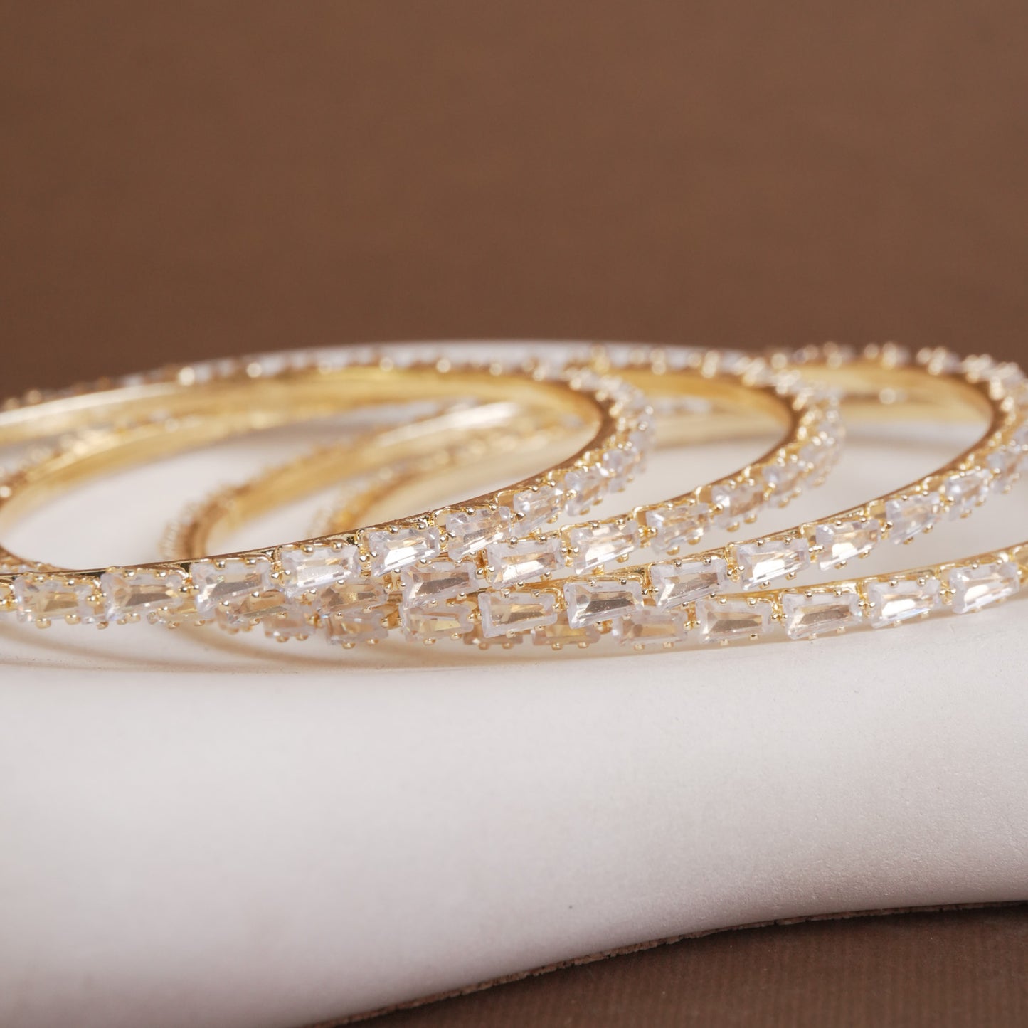 Cz Golden AD Bangles