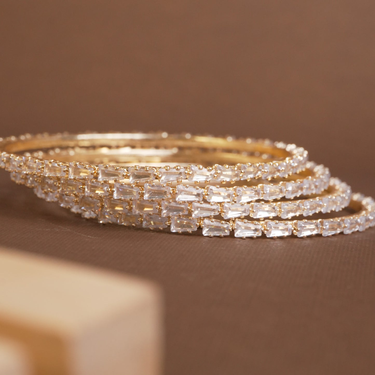 Cz Golden AD Bangles
