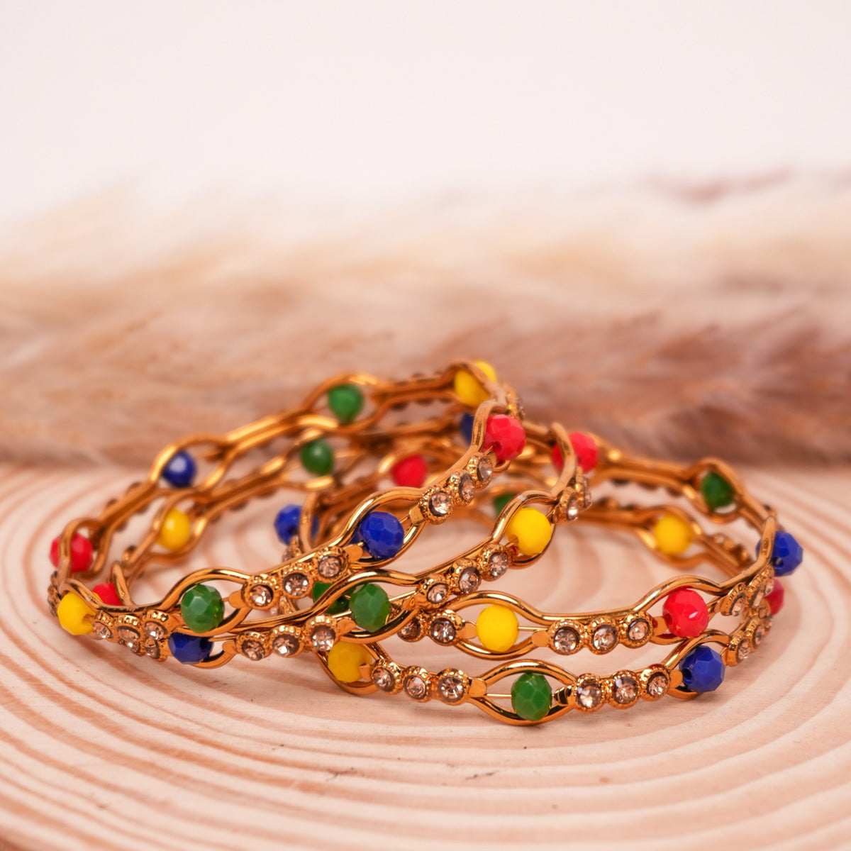 Brass Oxidised Multy Kada