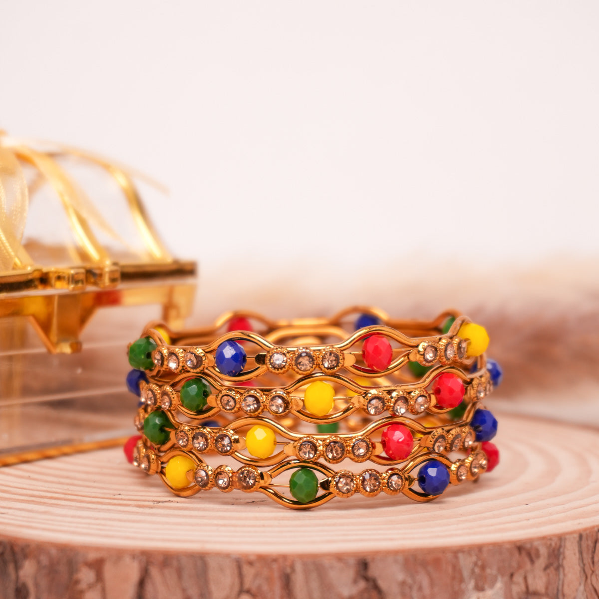Brass Oxidised Multy Kada