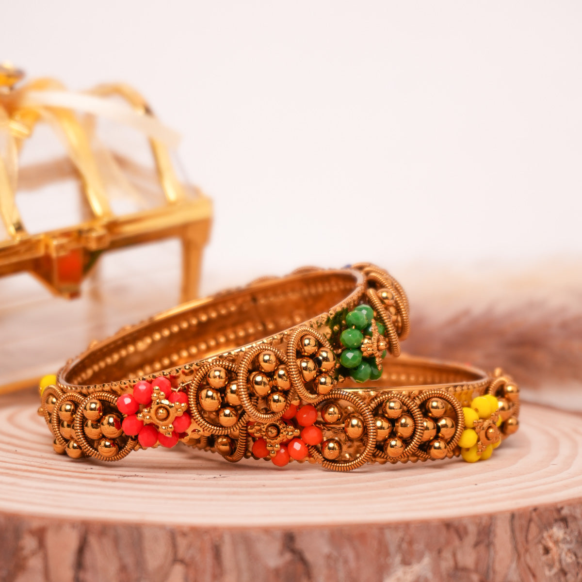 Brass Oxidised Multy Kada