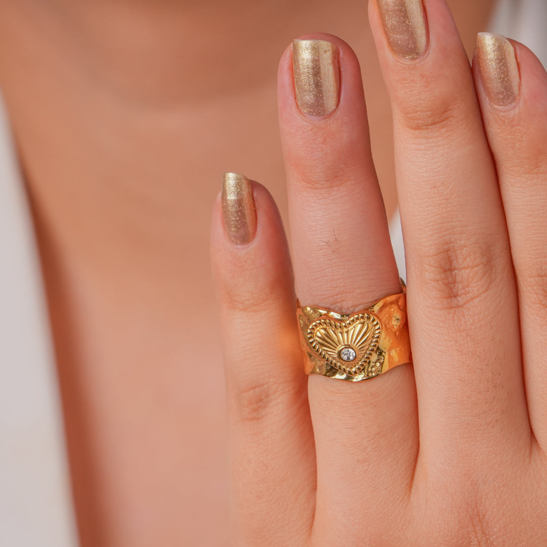 Hazel Heart Ring