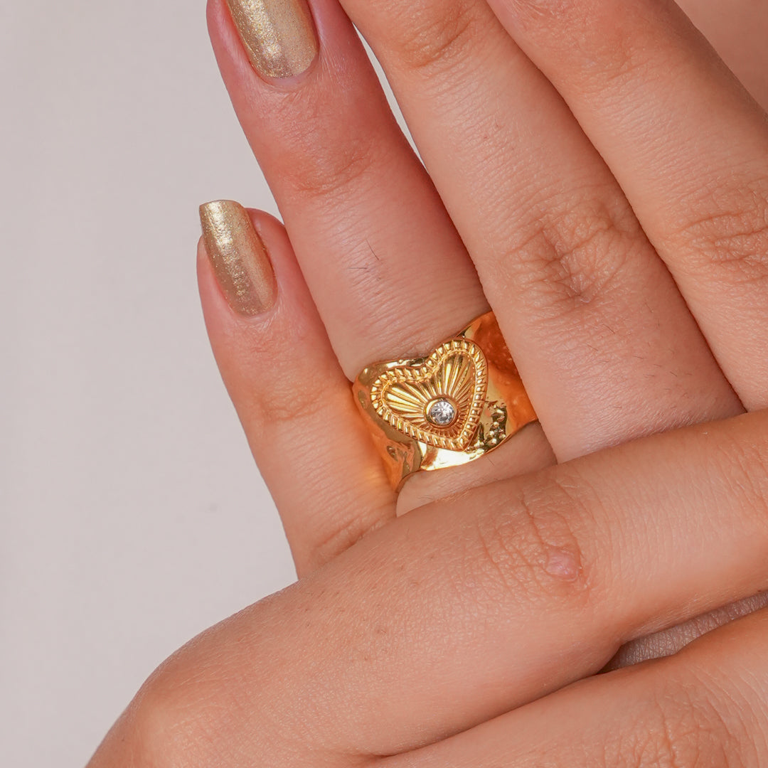 Hazel Heart Ring