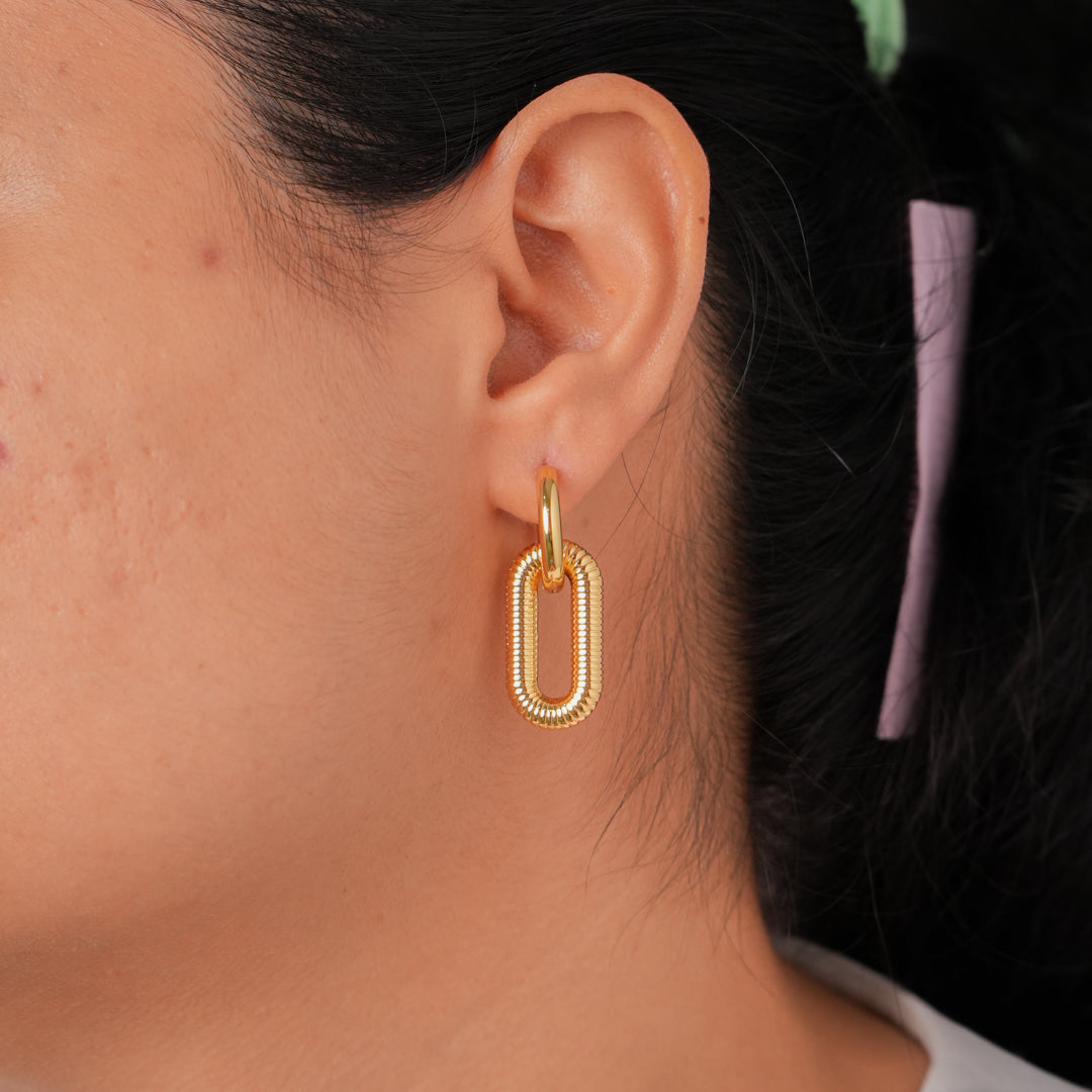 Luxe Link Hoops