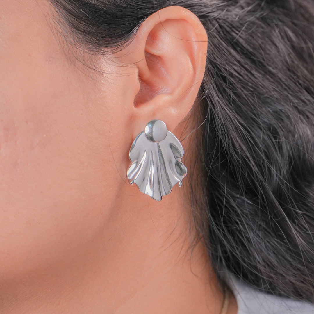 Silver Leaf Earrings