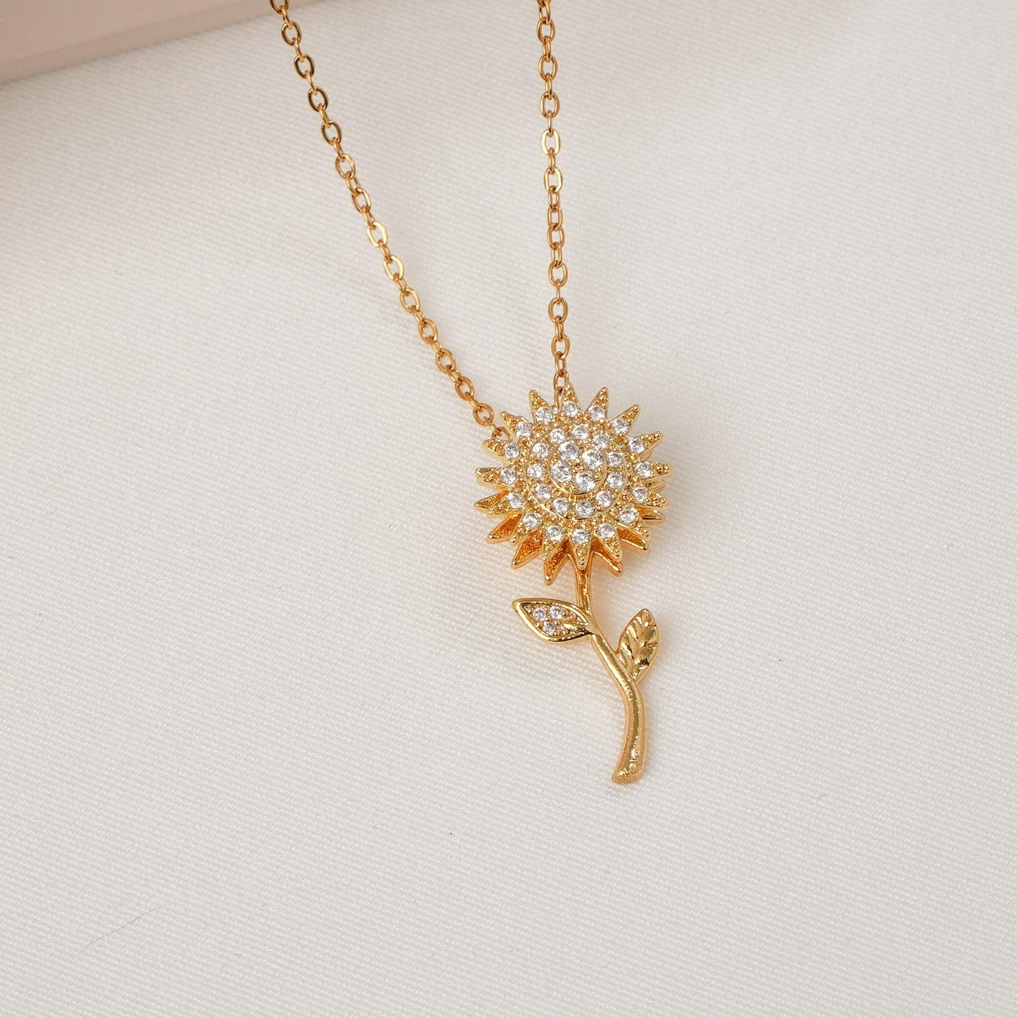 Sunflower Pendant Necklace