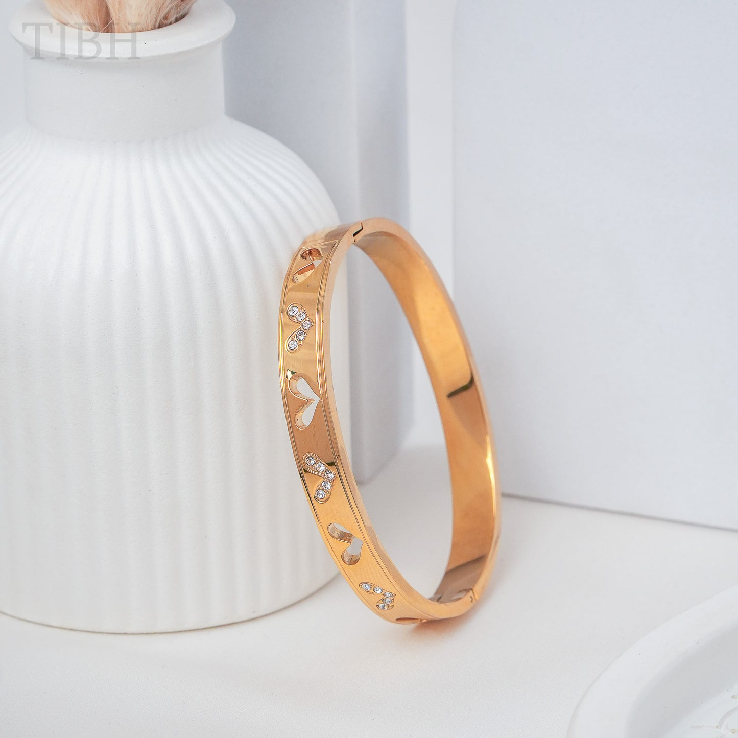 Heart Cut Cuff Bracelet