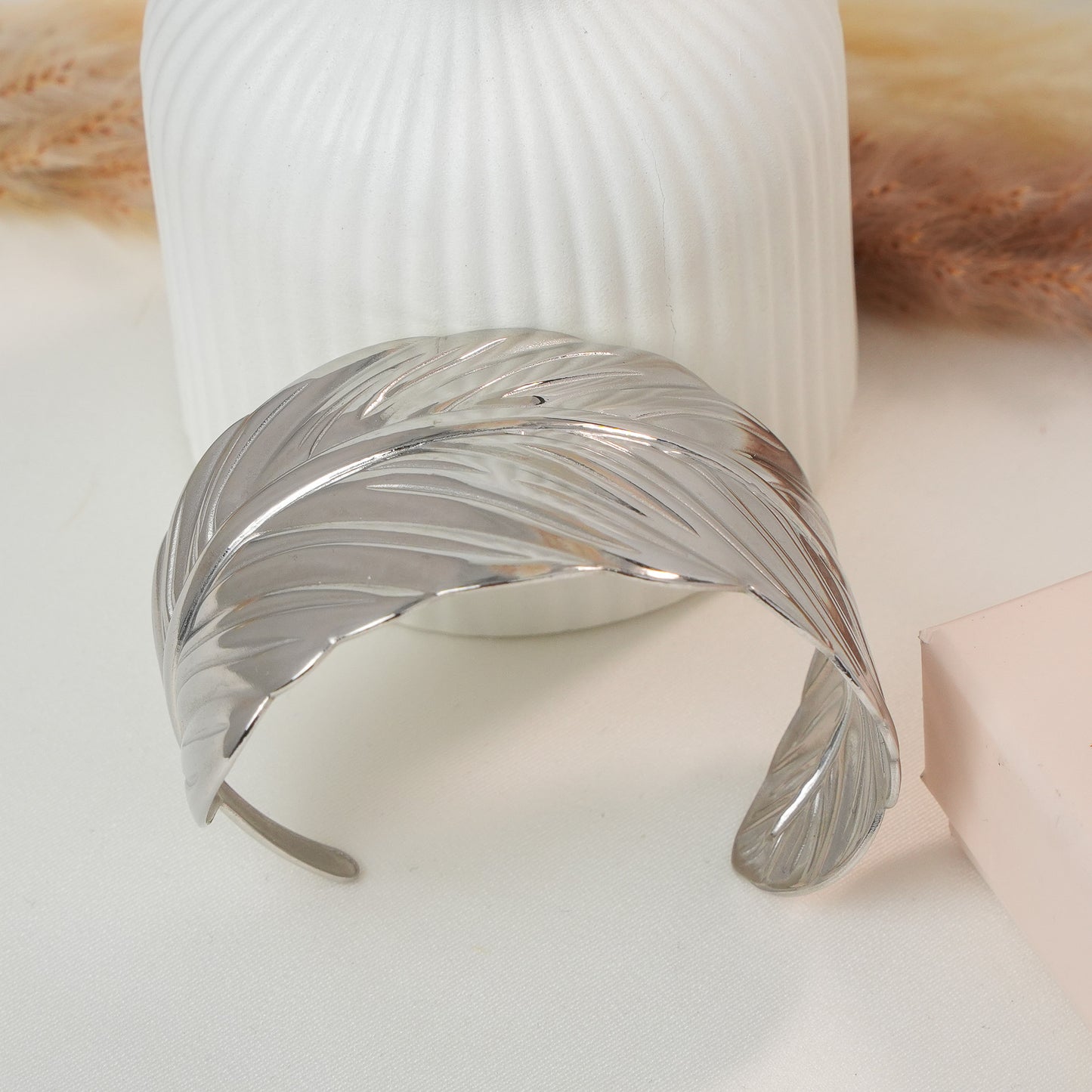 Silver Leaf Bracelet