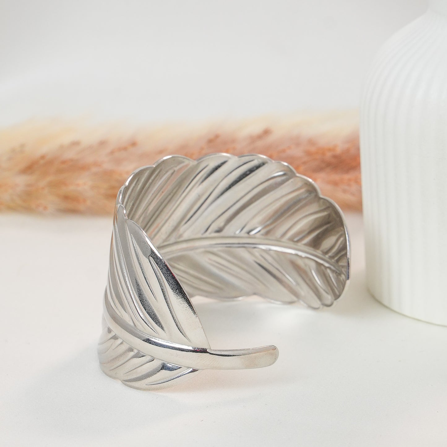 Silver Leaf Bracelet