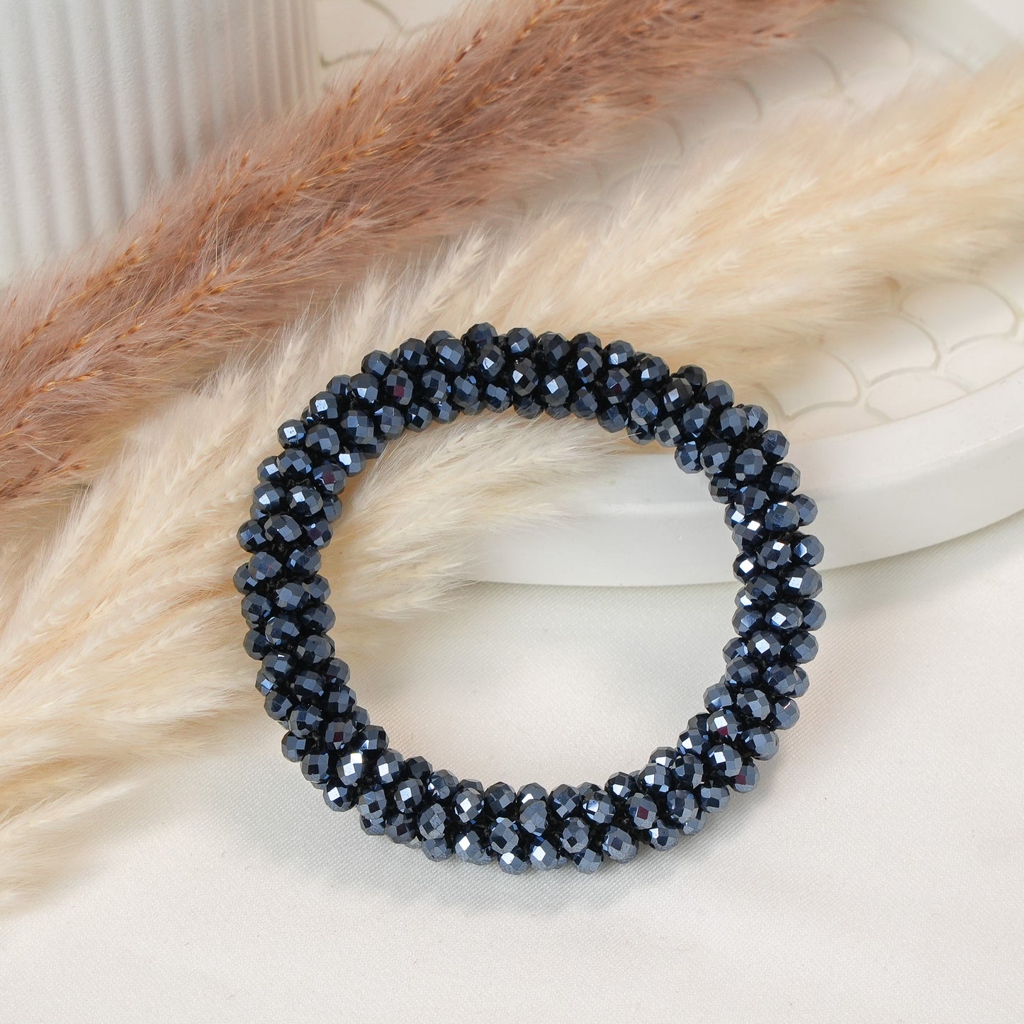 Black Beads Bracelet