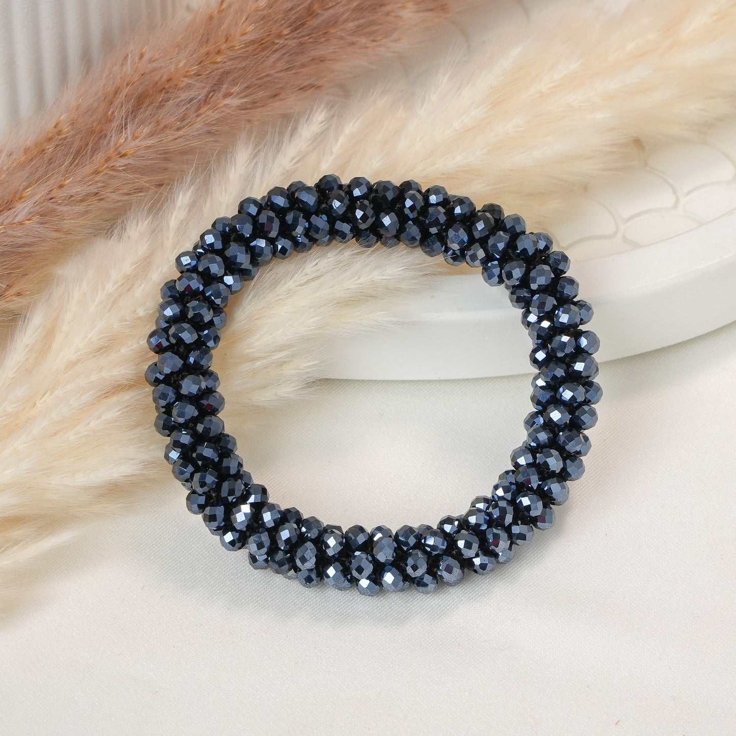 Black Beads Bracelet
