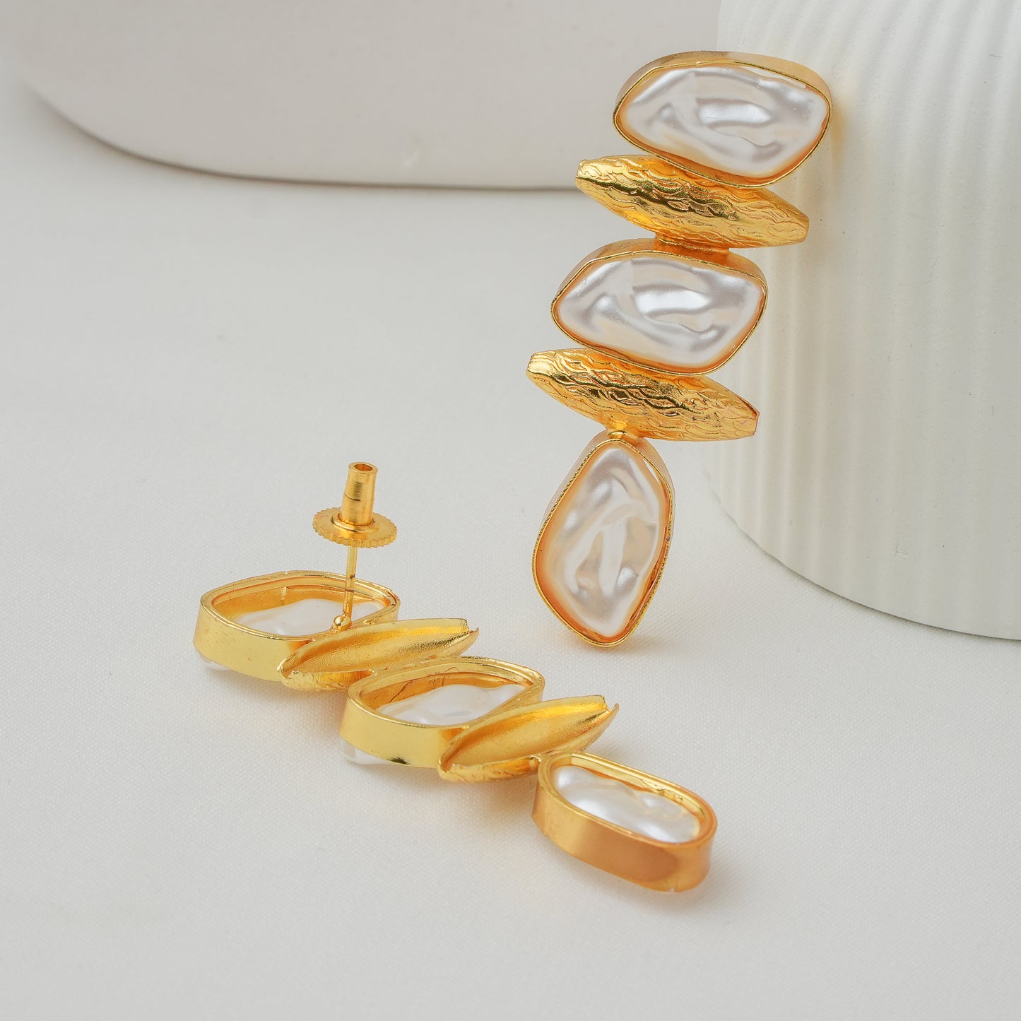 Lehar Brass Earrings