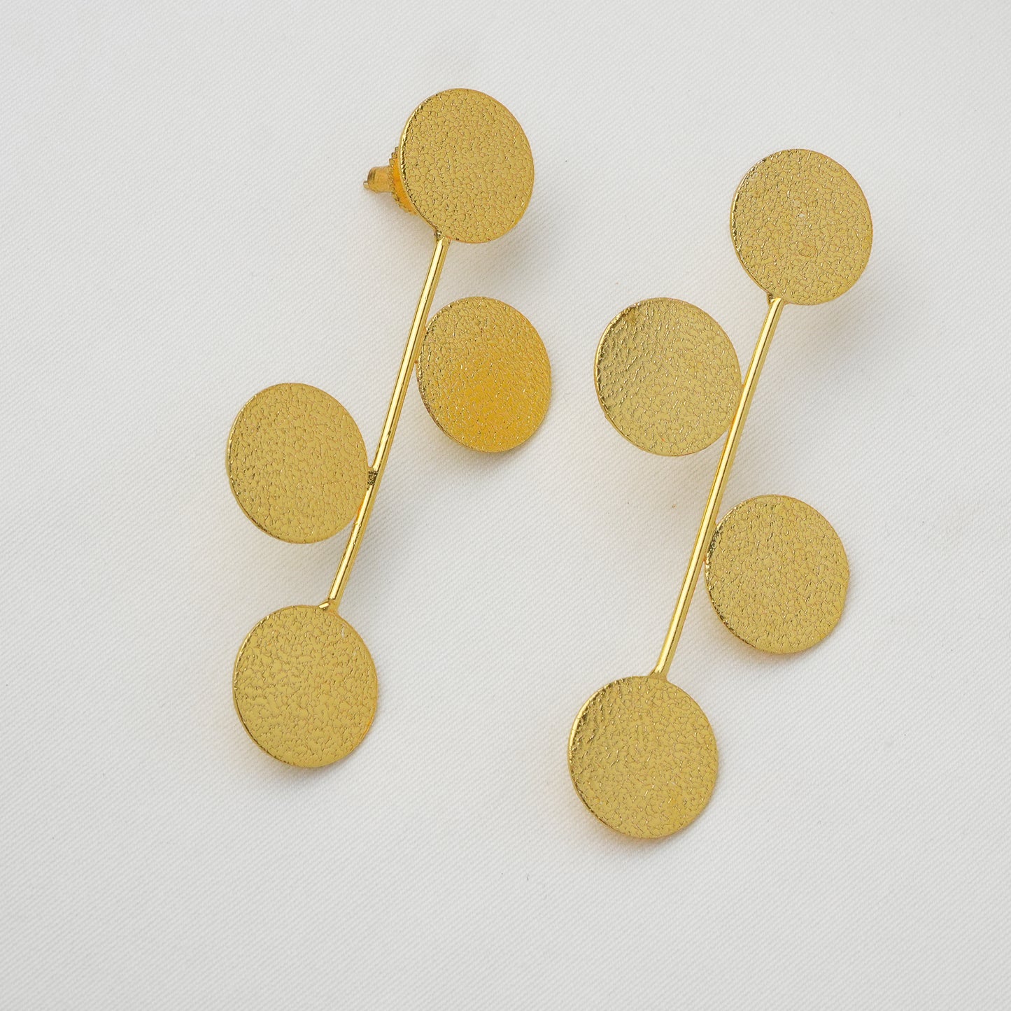 Noor Coin Brass Earrings