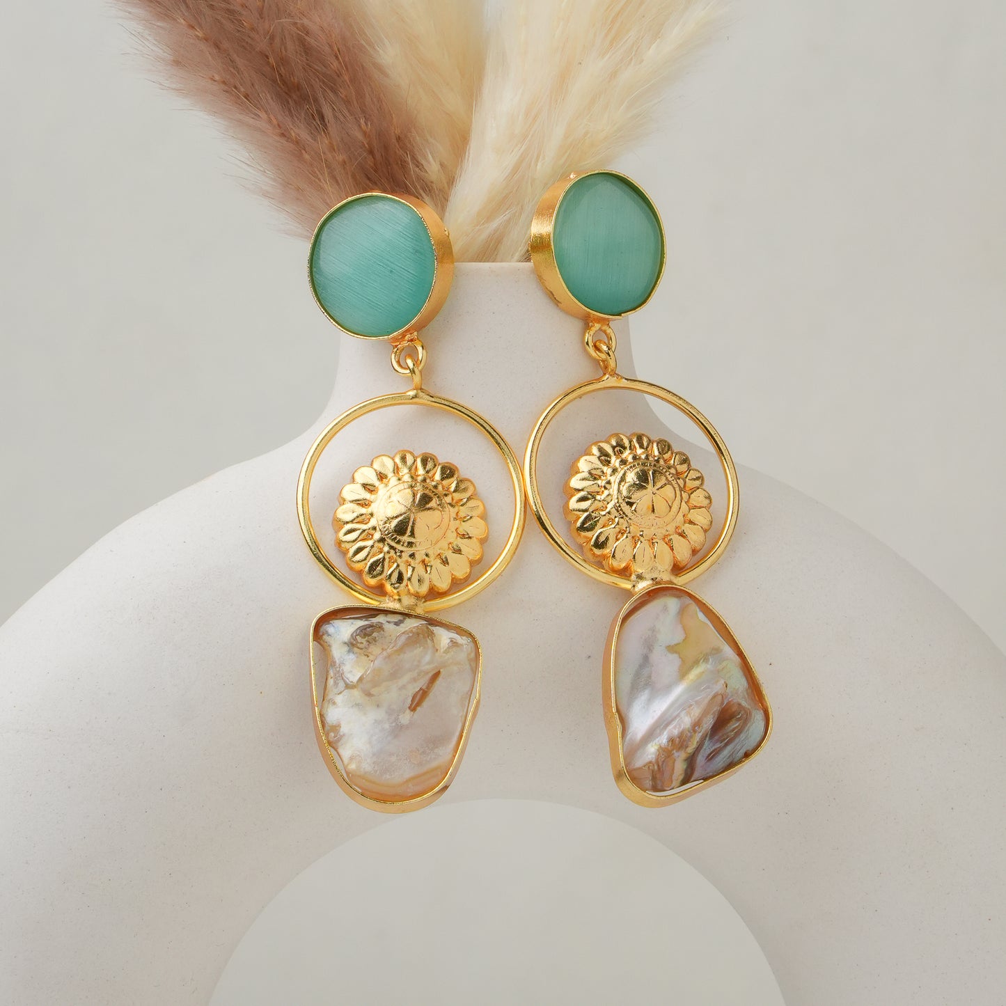 Indra Brass Earrings