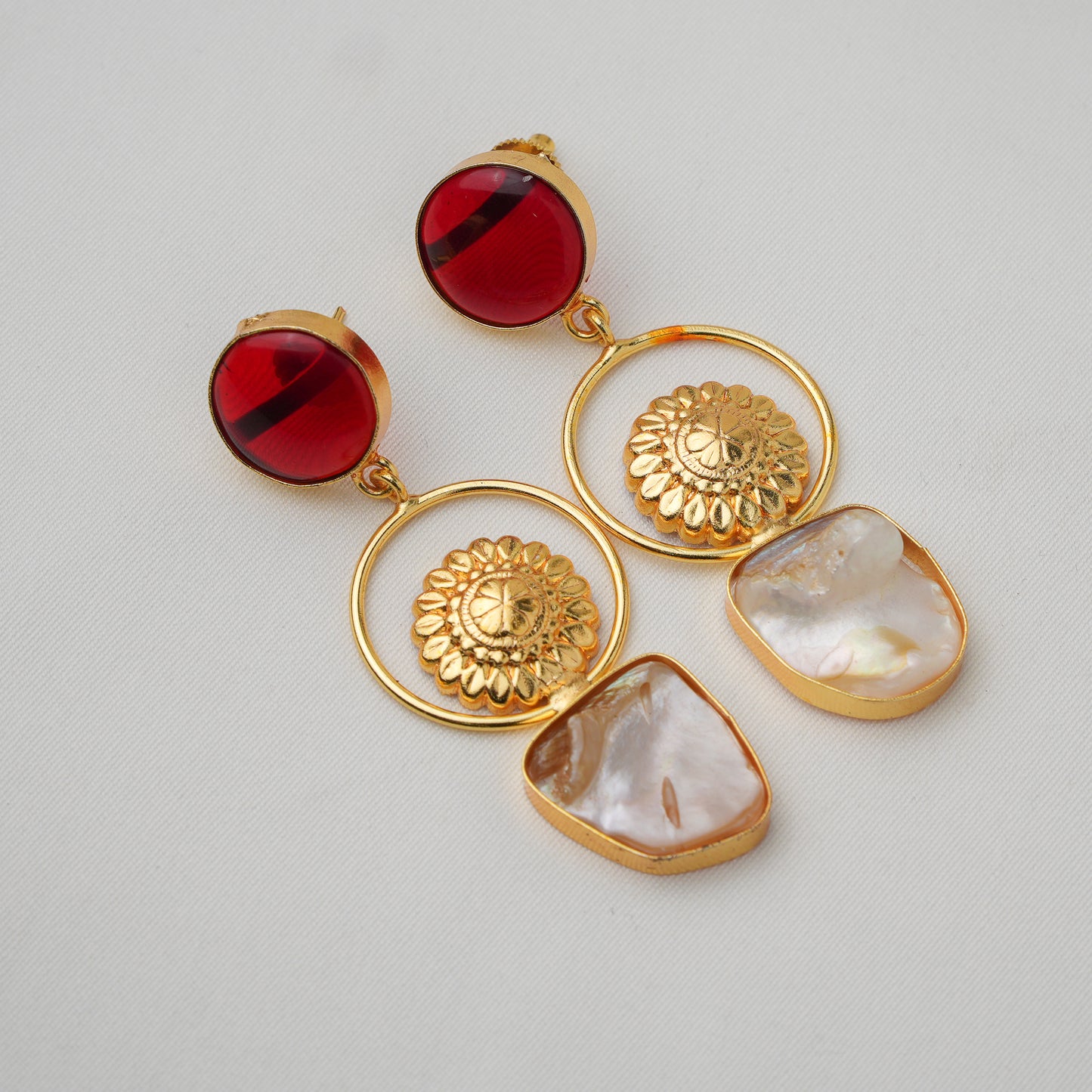 Indra Brass Earrings