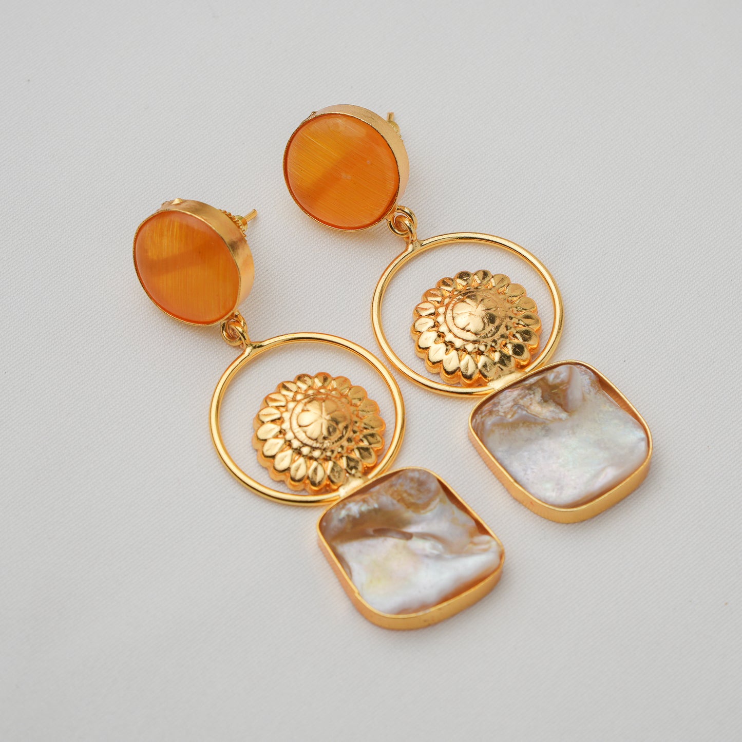 Indra Brass Earrings