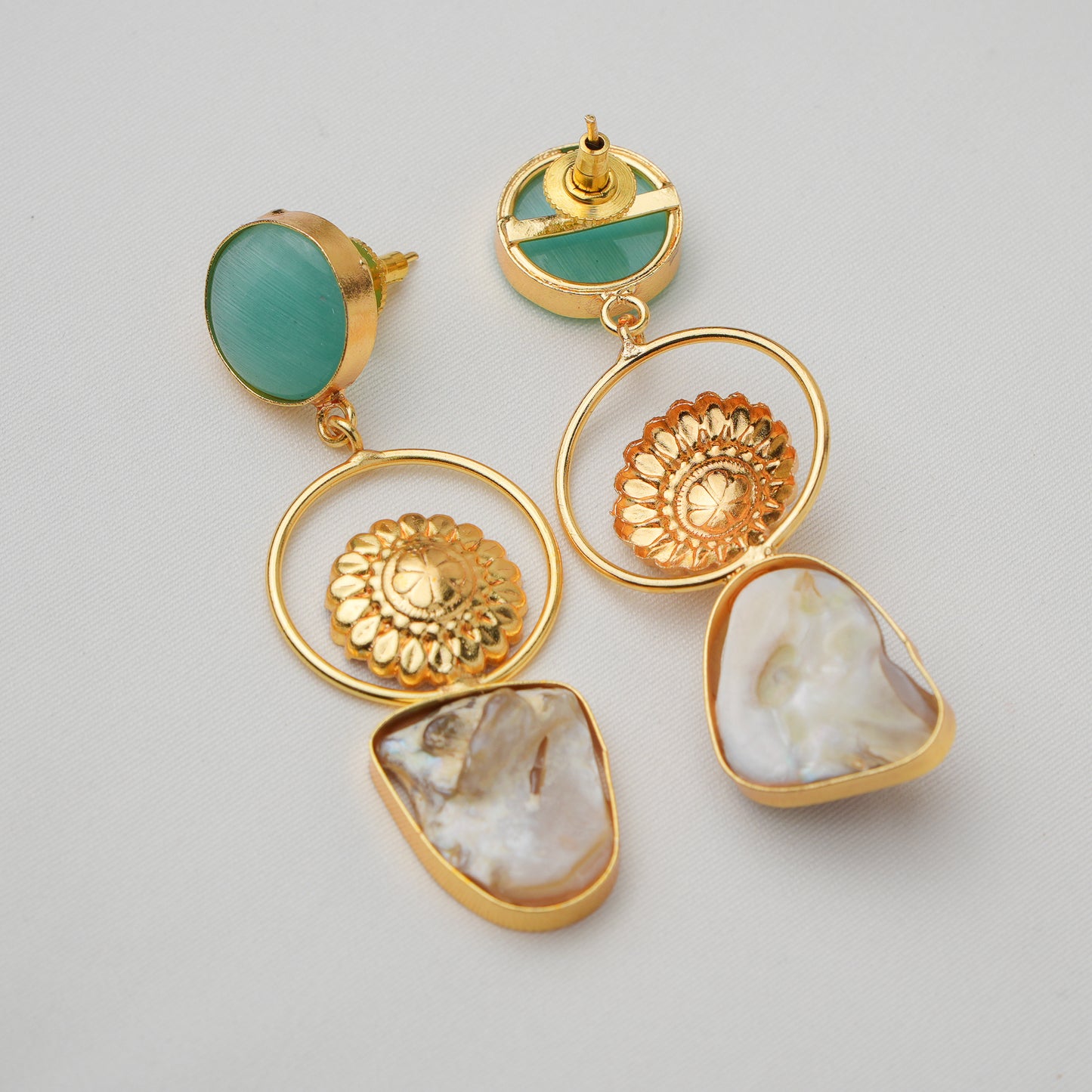 Indra Brass Earrings