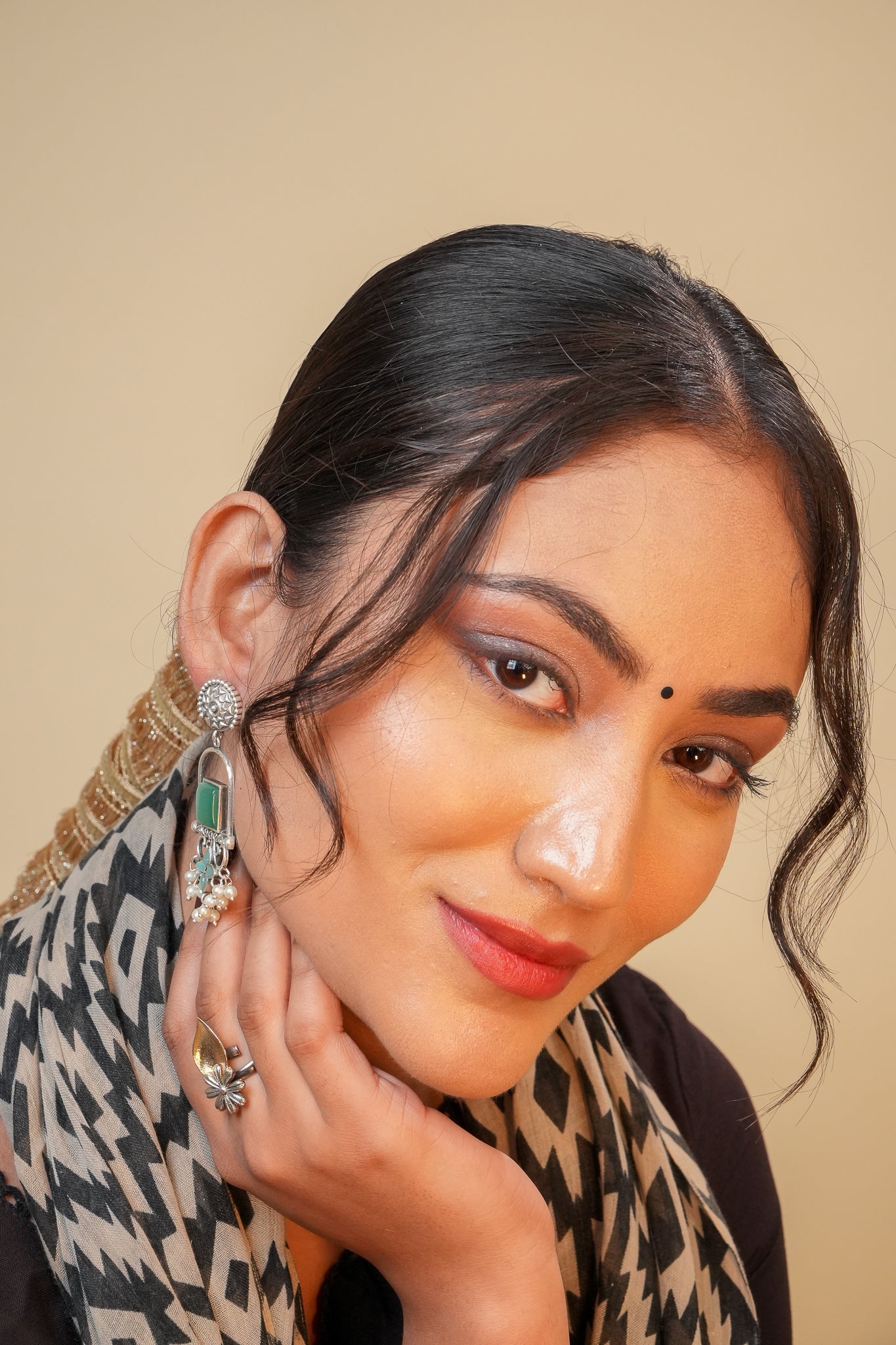Arzoo Jhumki Brass Earrings