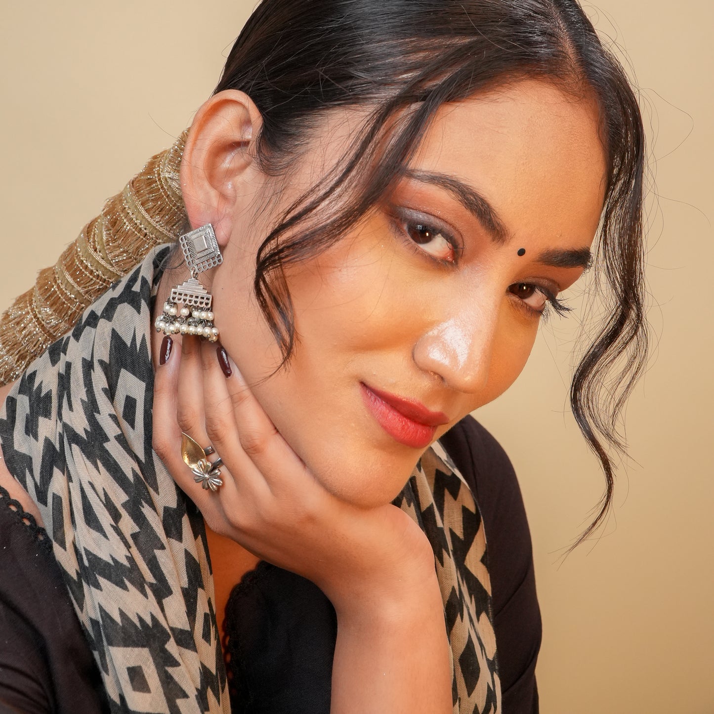 Vyom Oxidised Earrings
