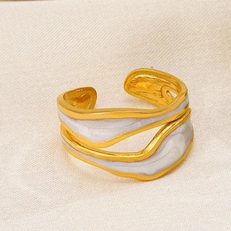 Zira Enamel Ring(Freesize)