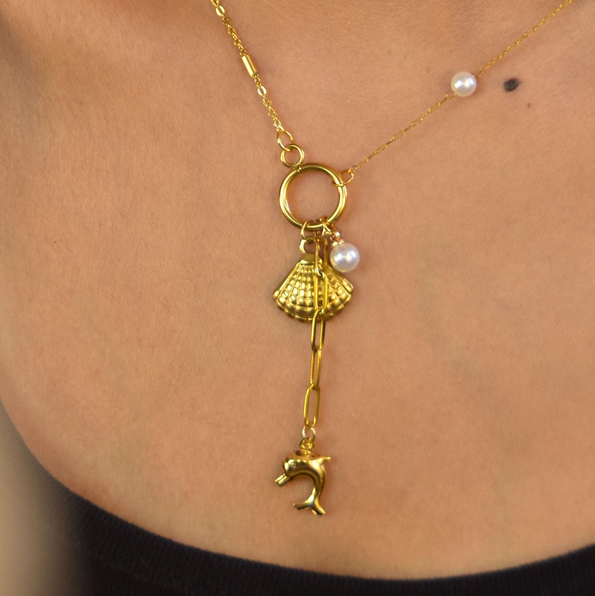 Dolphin SeaShell Necklace