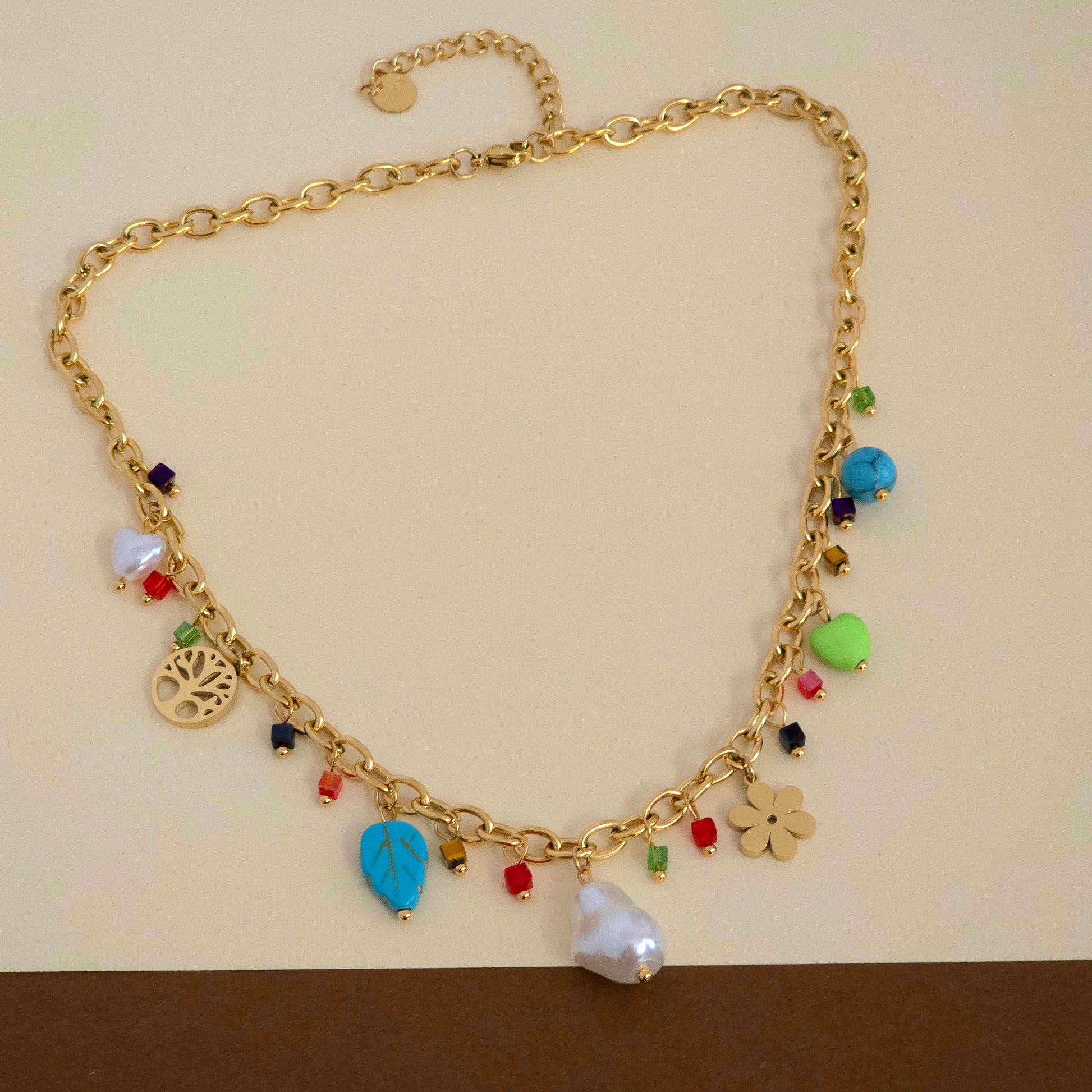 MultiCharm Pearl Necklace