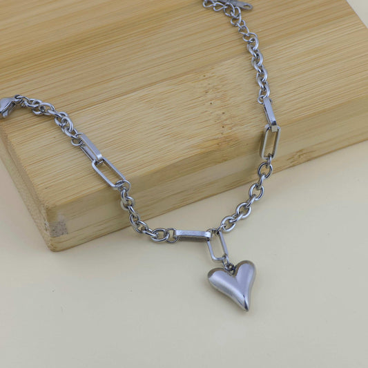 Silver Heart Bracelet
