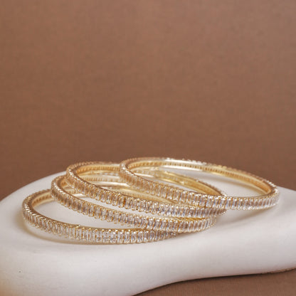 Keya Amercian Diamond Bangles Set of 4