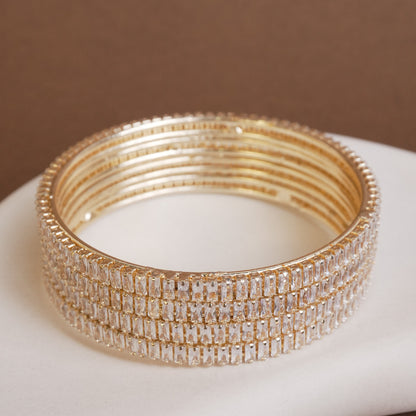 Keya Amercian Diamond Bangles Set of 4