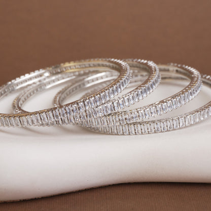 Keya Amercian Diamond Bangles Set of 4