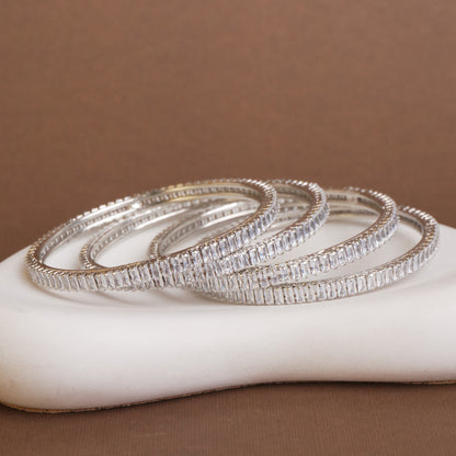 Keya Amercian Diamond Bangles Set of 4
