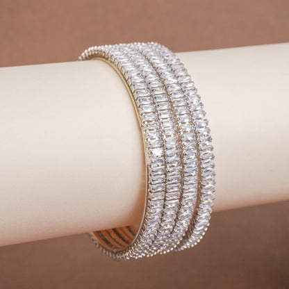 Keya Amercian Diamond Bangles Set of 4