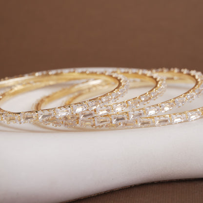 Cz Golden AD Bangles