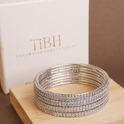 Keya Amercian Diamond Bangles Set of 4