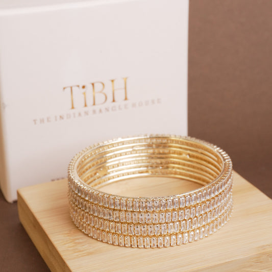 Keya Amercian Diamond Bangles Set of 4