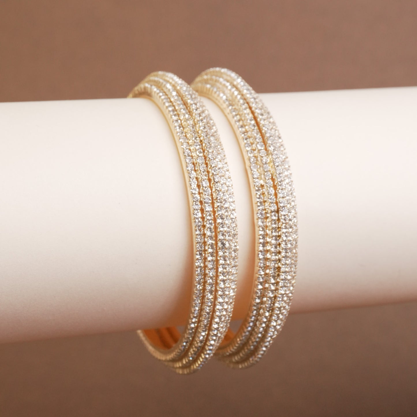 Naira Golden AD Bangle Pair (Set of 2)