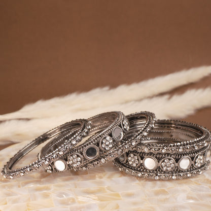 Brass Mirror Antitarnish Bangle Set