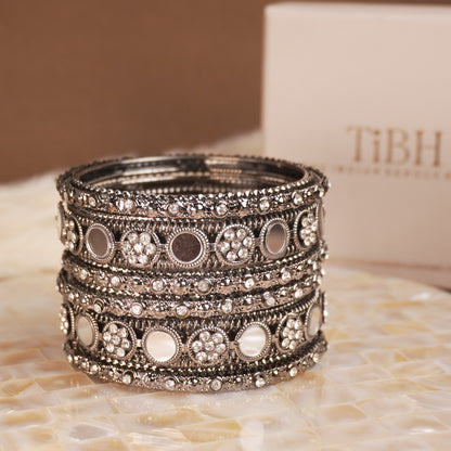Brass Mirror Antitarnish Bangle Set