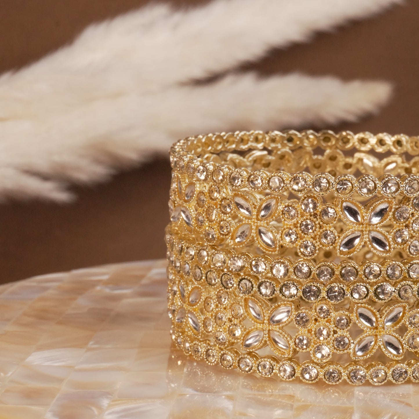 Golden Antitarnish Bangle Set