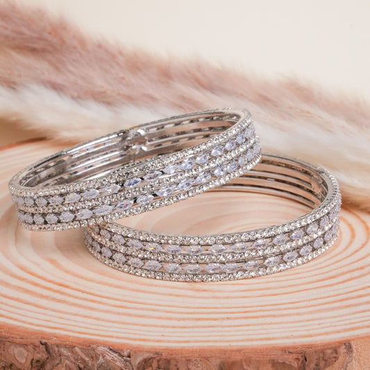 American diamond Zayra Kada Pair