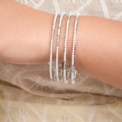 Minimal AD Pearl Bangles