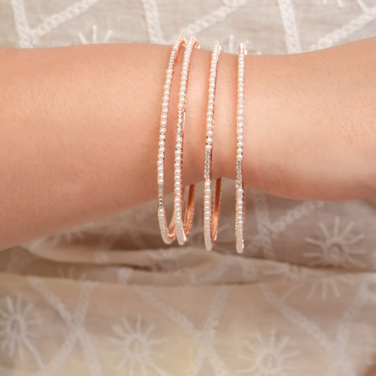Minimal AD Pearl Bangles