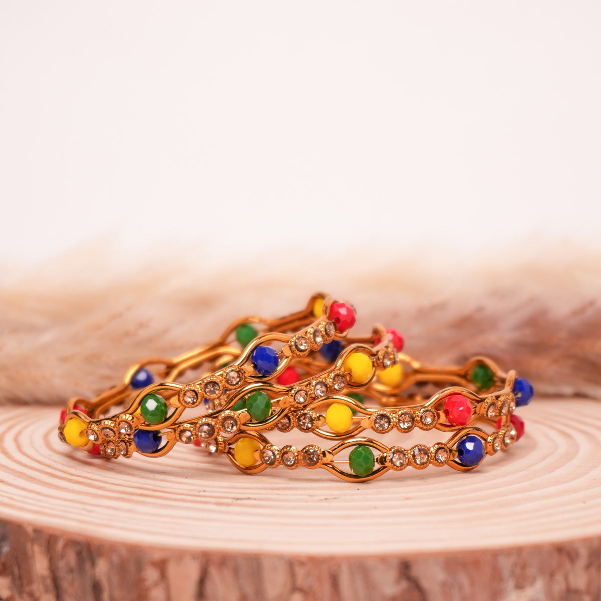 Brass Oxidised Multy Kada