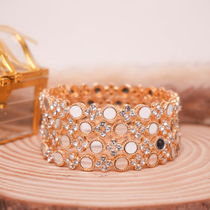 Ayra Mirror Kundan Bangles