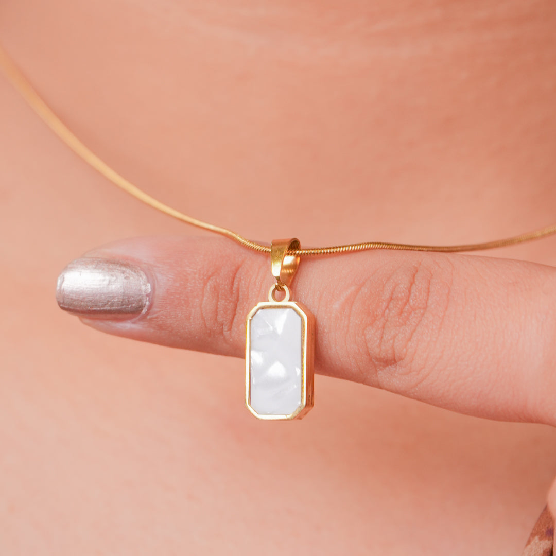 Ivory Prism Pendant Necklace